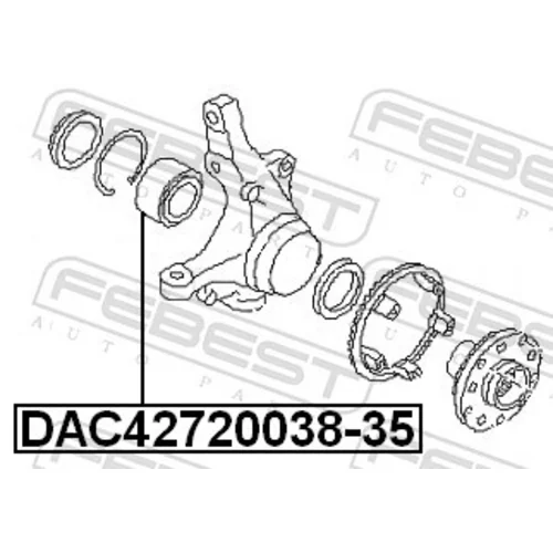 Ložisko kolesa DAC42720038-35 /FEBEST/ - obr. 1