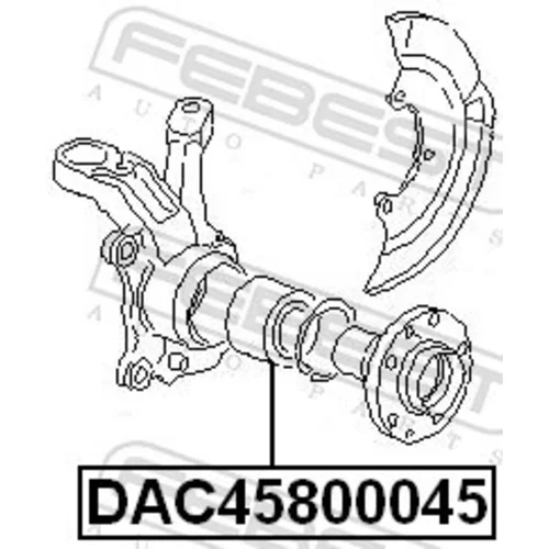 Ložisko kolesa FEBEST DAC45800045 - obr. 1