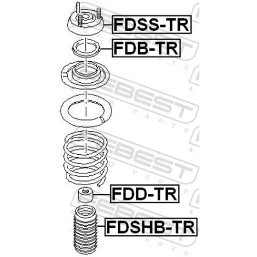 Doraz odpruženia FEBEST FDD-TR - obr. 1