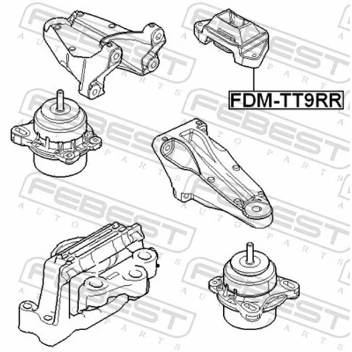 Uloženie motora FEBEST FDM-TT9RR - obr. 1