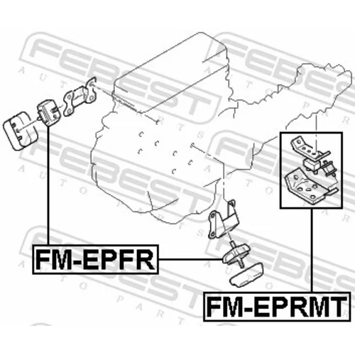 Uloženie motora FM-EPFR /FEBEST/ - obr. 1