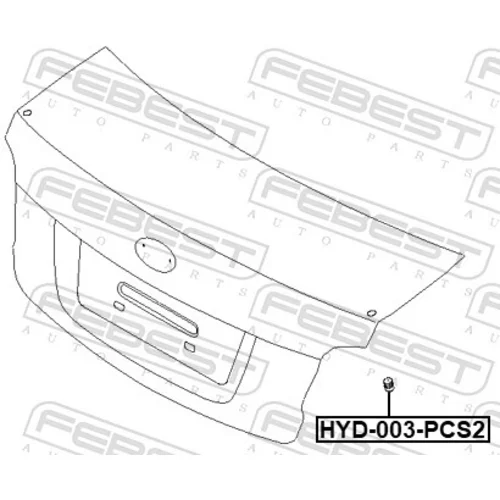 Nárazník HYD-003-PCS2 /FEBEST/ - obr. 1