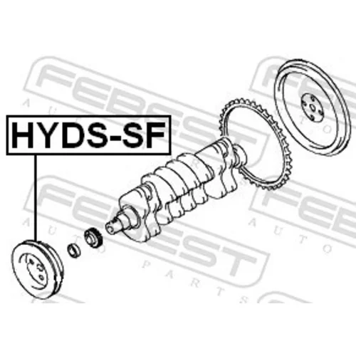 Remenica kľukového hriadeľa FEBEST HYDS-SF - obr. 1