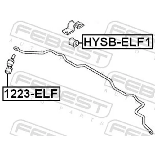 Uloženie priečneho stabilizátora FEBEST HYSB-ELF1 - obr. 1