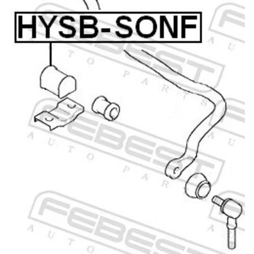 Uloženie priečneho stabilizátora FEBEST HYSB-SONF - obr. 1