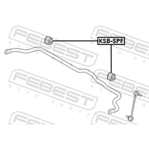 Uloženie priečneho stabilizátora FEBEST KSB-SPF - obr. 1