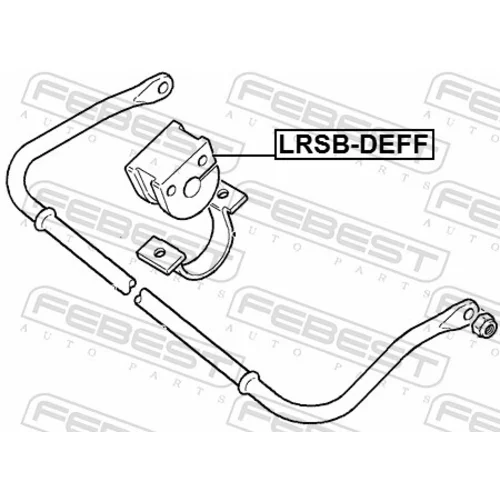 Uloženie priečneho stabilizátora FEBEST LRSB-DEFF - obr. 1