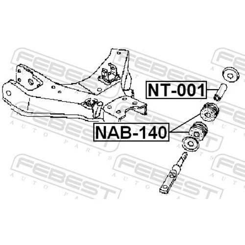 Uloženie riadenia FEBEST NAB-140 - obr. 1