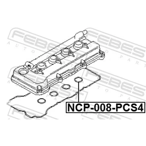 Sada tesnení veka hlavy valcov FEBEST NCP-008-PCS4 - obr. 1