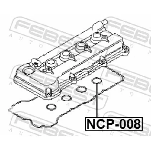 Tesnenie veka hlavy valcov FEBEST NCP-008 - obr. 1