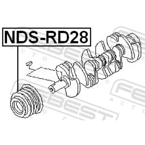 Remenica kľukového hriadeľa NDS-RD28 /FEBEST/ - obr. 1