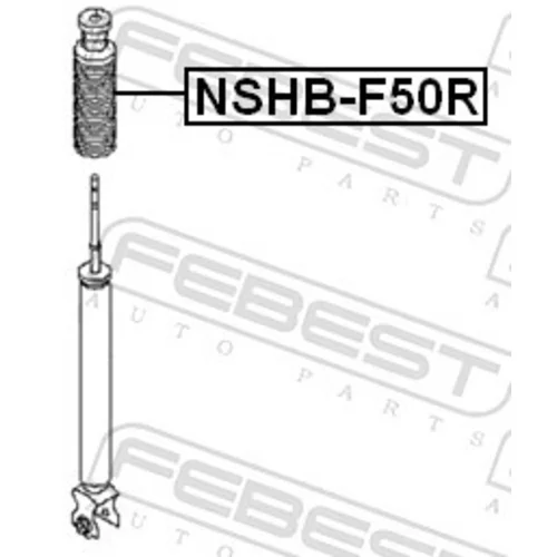 Ochranný kryt/manžeta tlmiča pérovania FEBEST NSHB-F50R - obr. 1