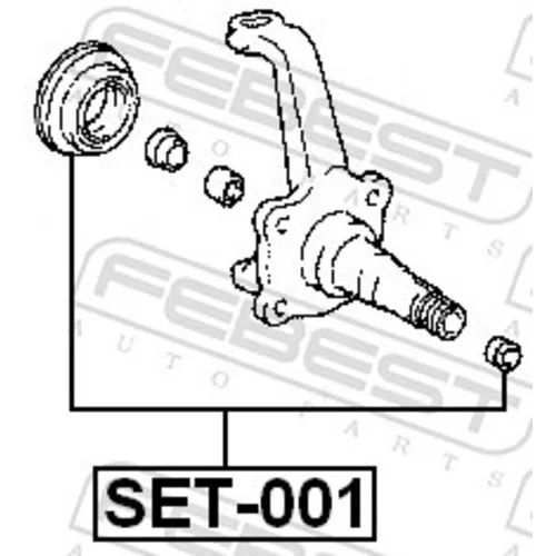 Opravná sada čapu nápravy FEBEST SET-001 - obr. 1