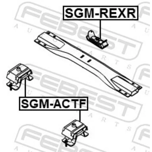 Uloženie motora FEBEST SGM-ACTF - obr. 1