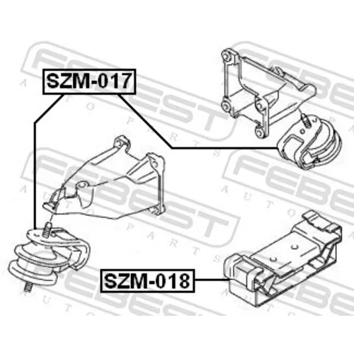 Uloženie motora FEBEST SZM-018 - obr. 1