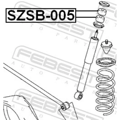 Puzdro, tlmič FEBEST SZSB-005 - obr. 1