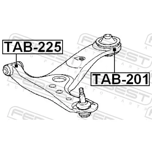 Uloženie riadenia FEBEST TAB-225 - obr. 1