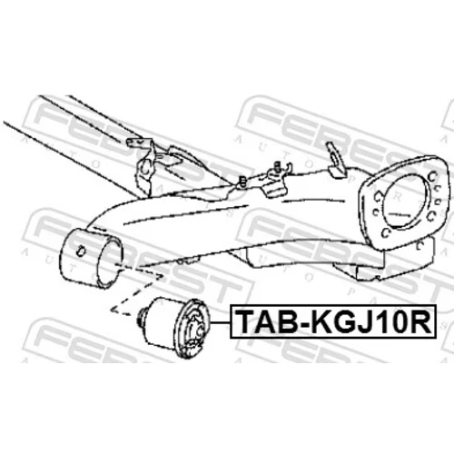 Uloženie tela nápravy FEBEST TAB-KGJ10R - obr. 1