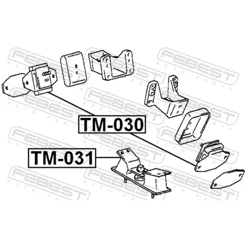 Uloženie motora FEBEST TM-031 - obr. 1