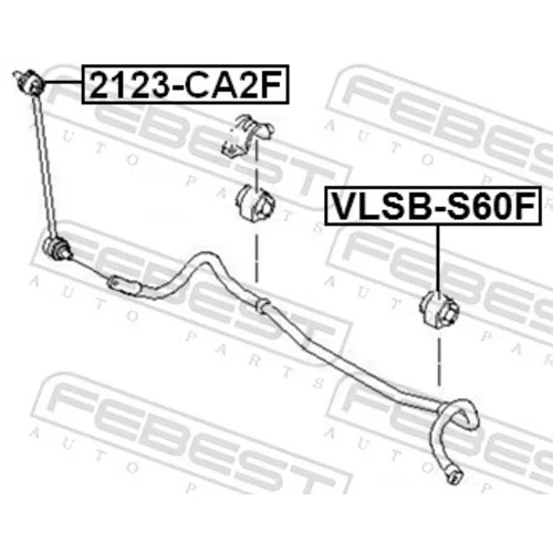 Uloženie priečneho stabilizátora VLSB-S60F /FEBEST/ - obr. 1