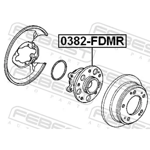 Náboj kolesa 0382-FDMR /FEBEST/ - obr. 1