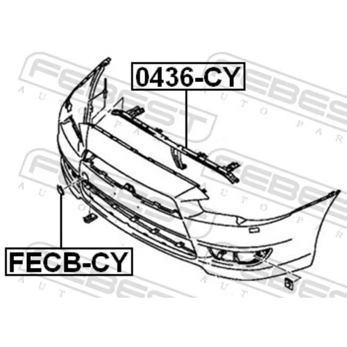 Predné obloženie FEBEST 0436-CY - obr. 1