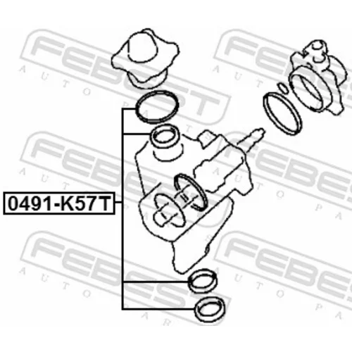 Sada na opravu prevodovky riadenia FEBEST 0491-K57T - obr. 1