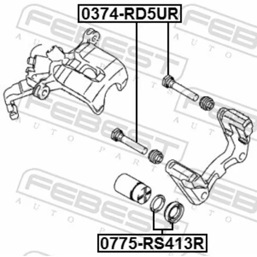 Opravná sada brzdového strmeňa FEBEST 0775-RS413R - obr. 1