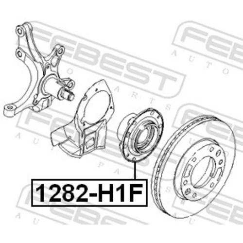 Náboj kolesa FEBEST 1282-H1F - obr. 1