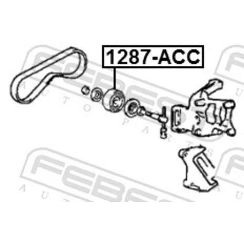 Napínacia kladka rebrovaného klinového remeňa FEBEST 1287-ACC - obr. 1