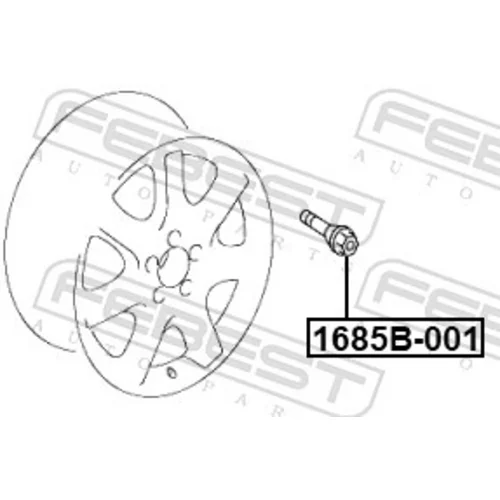 Čap kolesa 1685B-001 /FEBEST/ - obr. 1