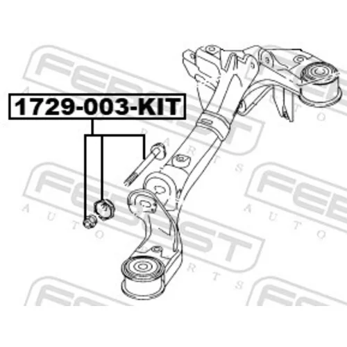 Skrutka pre nastavenie odklonu kolesa 1729-003-KIT /FEBEST/ - obr. 1