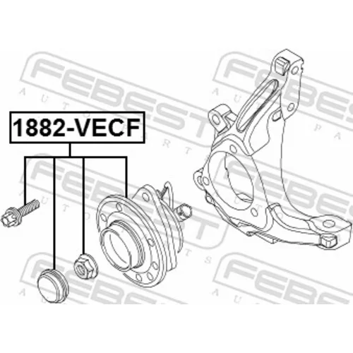 Náboj kolesa 1882-VECF /FEBEST/ - obr. 1