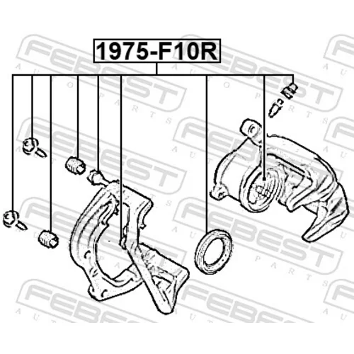 Opravná sada brzdového strmeňa 1975-F10R /FEBEST/ - obr. 1