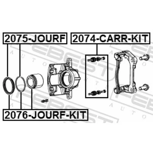 Opravná sada brzdového strmeňa FEBEST 2076-JOURF-KIT - obr. 1