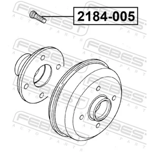 Čap kolesa FEBEST 2184-005 - obr. 1