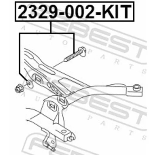 Súprava skrutiek na korekciu odklonu kolesa FEBEST 2329-002-KIT - obr. 1