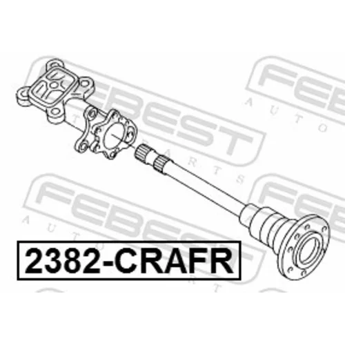 Náboj kolesa FEBEST 2382-CRAFR - obr. 1