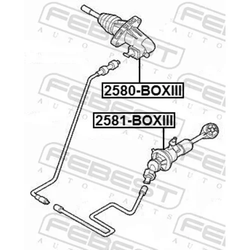 Pomocný spojkový valec 2580-BOXIII /FEBEST/ - obr. 1
