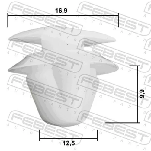 Príchytka ozdobnej/ochran. lišty FEBEST 88570-144 - obr. 1