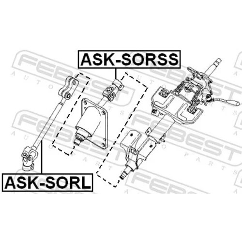 Hriadeľ riadenia FEBEST ASK-SORSS - obr. 1