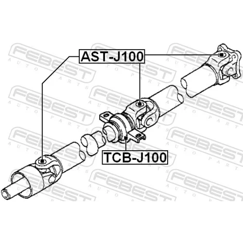 Kĺb pozdĺžneho hriadeľa FEBEST AST-J100 - obr. 1