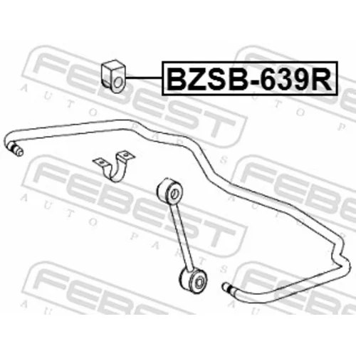 Uloženie priečneho stabilizátora FEBEST BZSB-639R - obr. 1