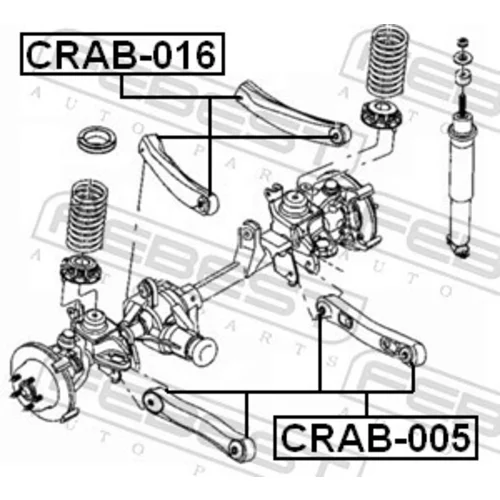 Uloženie riadenia FEBEST CRAB-016 - obr. 1