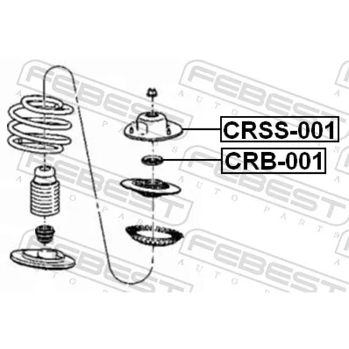 Ložisko pružnej vzpery CRSS-001 /FEBEST/ - obr. 1