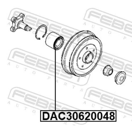 Ložisko kolesa FEBEST DAC30620048 - obr. 1