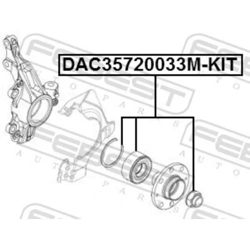 Ložisko kolesa - opravná sada FEBEST DAC35720033M-KIT - obr. 1