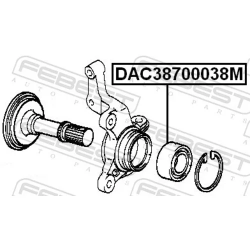 Ložisko kolesa FEBEST DAC38700038M - obr. 1
