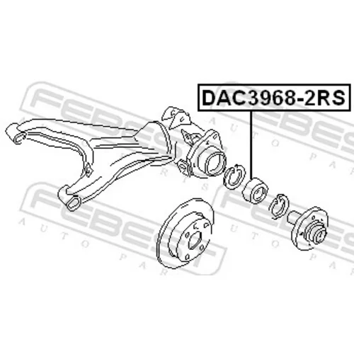 Náboj kolesa FEBEST DAC3968-2RS - obr. 1