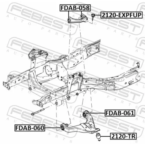 Uloženie riadenia FEBEST FDAB-058 - obr. 1